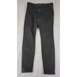 Liverpool the Ankle Skinny Jeans 6/28 Meteroite Black Stretch Denim Mid Rise